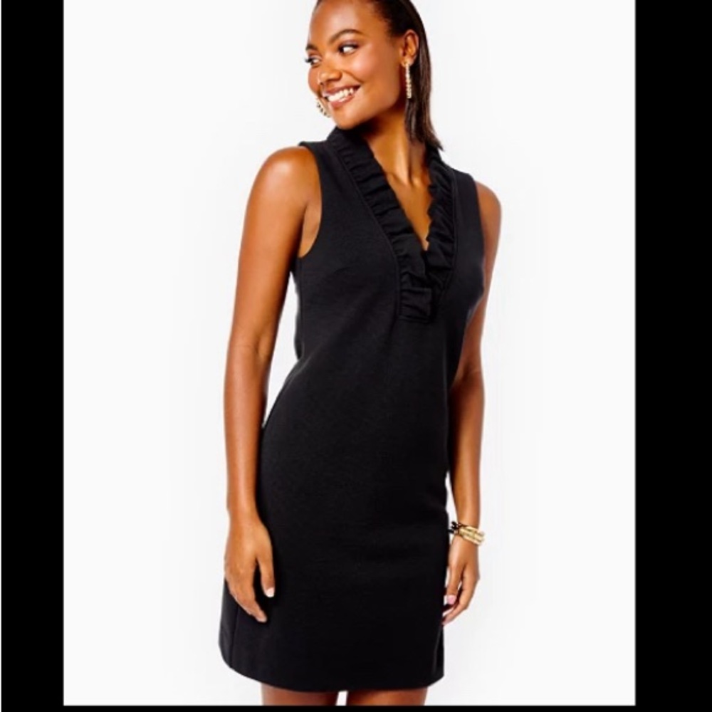 Lilly Pulitzer Tisbury Shift Dress Black XS NWT